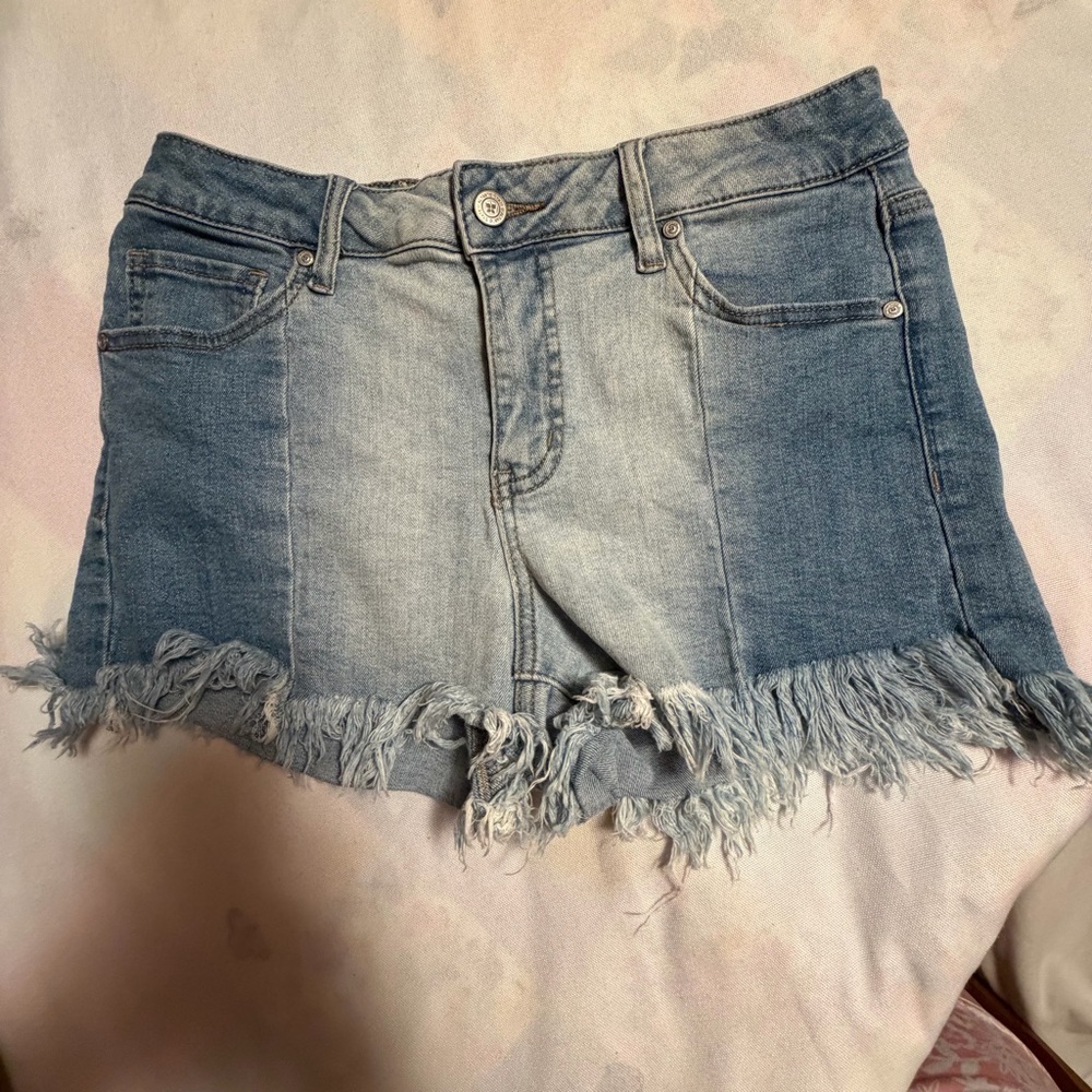 Altar'd State Light Blue Denim Button Detail